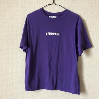 ベルシュカ(Bershka)のベルシュカ　Bershka パープルロゴT(Tシャツ(半袖/袖なし))