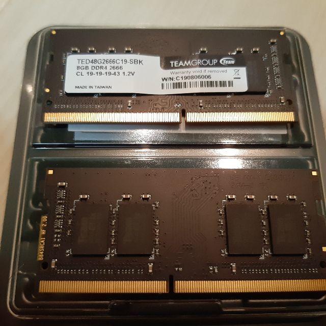 Team ノートPC用メモリ 8GB×2 DDR4 2666MHz 1