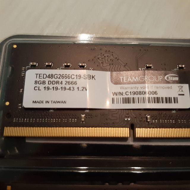 Team ノートPC用メモリ 8GB×2 DDR4 2666MHz 2