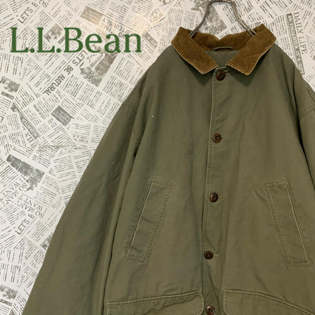 日本 90's L.L.bean エルエルビーン ハンティングジャケット ブルゾン カバーオール