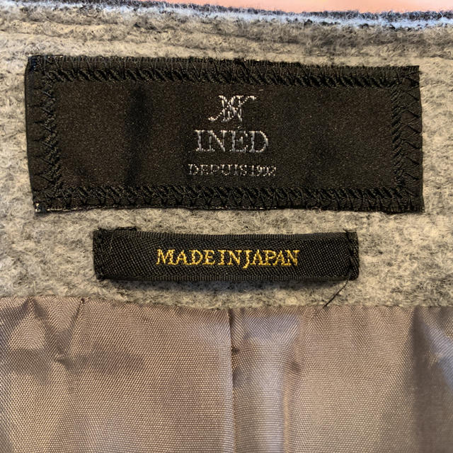 INED(イネド)の断捨離出品【INED】ライトグレーウールジャケット♡ レディースのジャケット/アウター(ノーカラージャケット)の商品写真