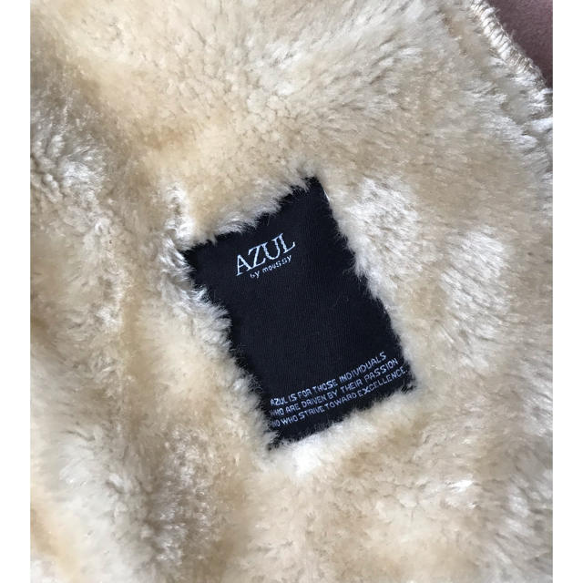 AZUL by moussy(アズールバイマウジー)のピヨ様専用　AZUL by moussy ピンクフェイクムートンコート レディースのジャケット/アウター(ムートンコート)の商品写真