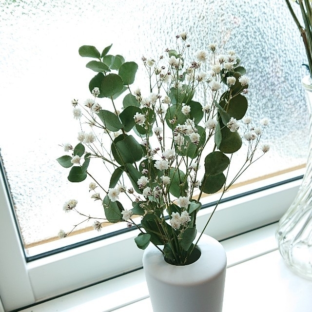 ゆゆ様専用ページ☆かすみ草とユーカリのドライフラワー(花瓶なし)の