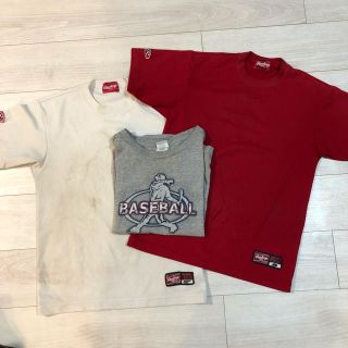 ローリングス(Rawlings)の【激安オマケ付・送料込】 150 ローリングス ドライ Tシャツ 2枚組(ウェア)