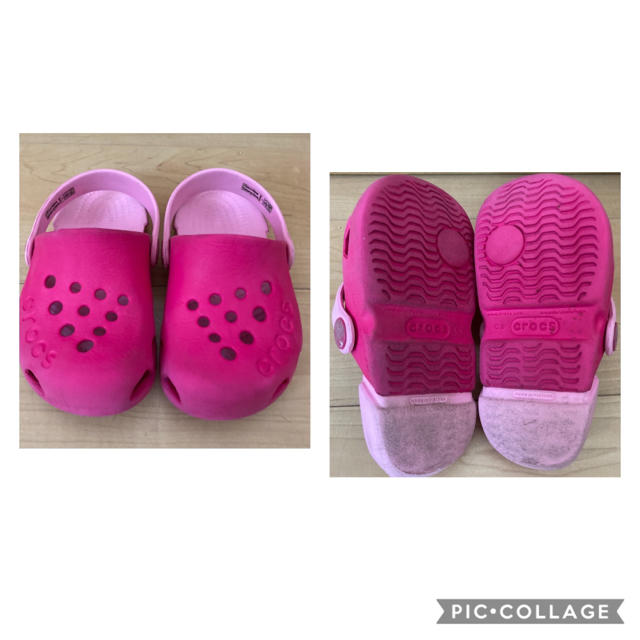 crocs(クロックス)のクロックス キッズ サンダル C8 15.5cm 女の子 キッズ/ベビー/マタニティのキッズ靴/シューズ(15cm~)(サンダル)の商品写真