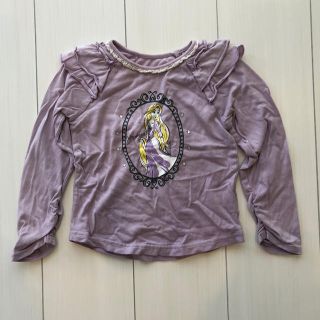 ベルメゾン(ベルメゾン)のラプンツェル　サイズ100  カットソー　ベルメゾン　ディズニー　紫(Tシャツ/カットソー)