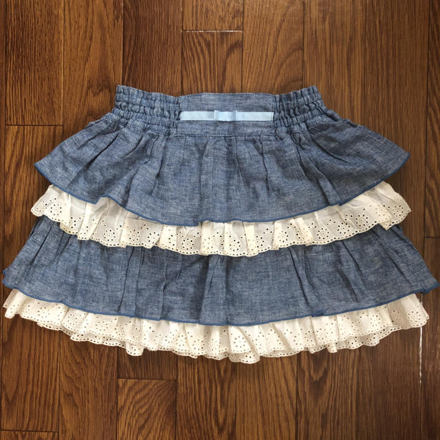 HusHush(ハッシュアッシュ)の専用　ハッシュアッシュ  レースが可愛い　フリルスカート   130 キッズ/ベビー/マタニティのキッズ服女の子用(90cm~)(スカート)の商品写真