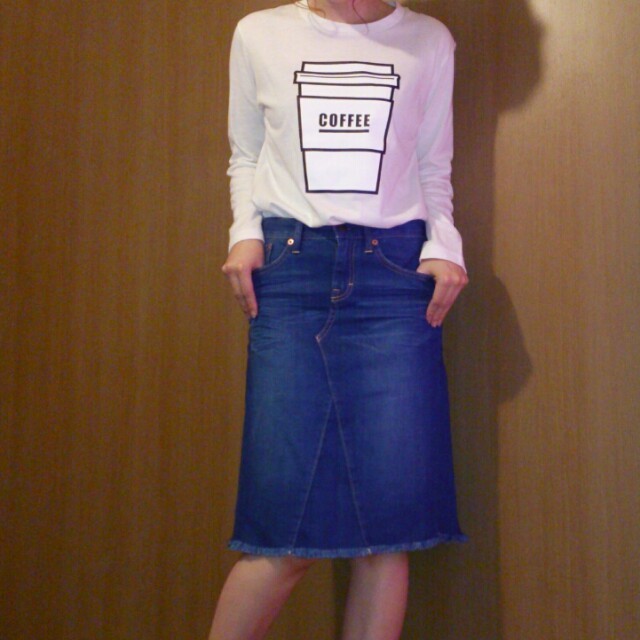 GAP(ギャップ)のGAP♡デニムスカート レディースのスカート(ひざ丈スカート)の商品写真