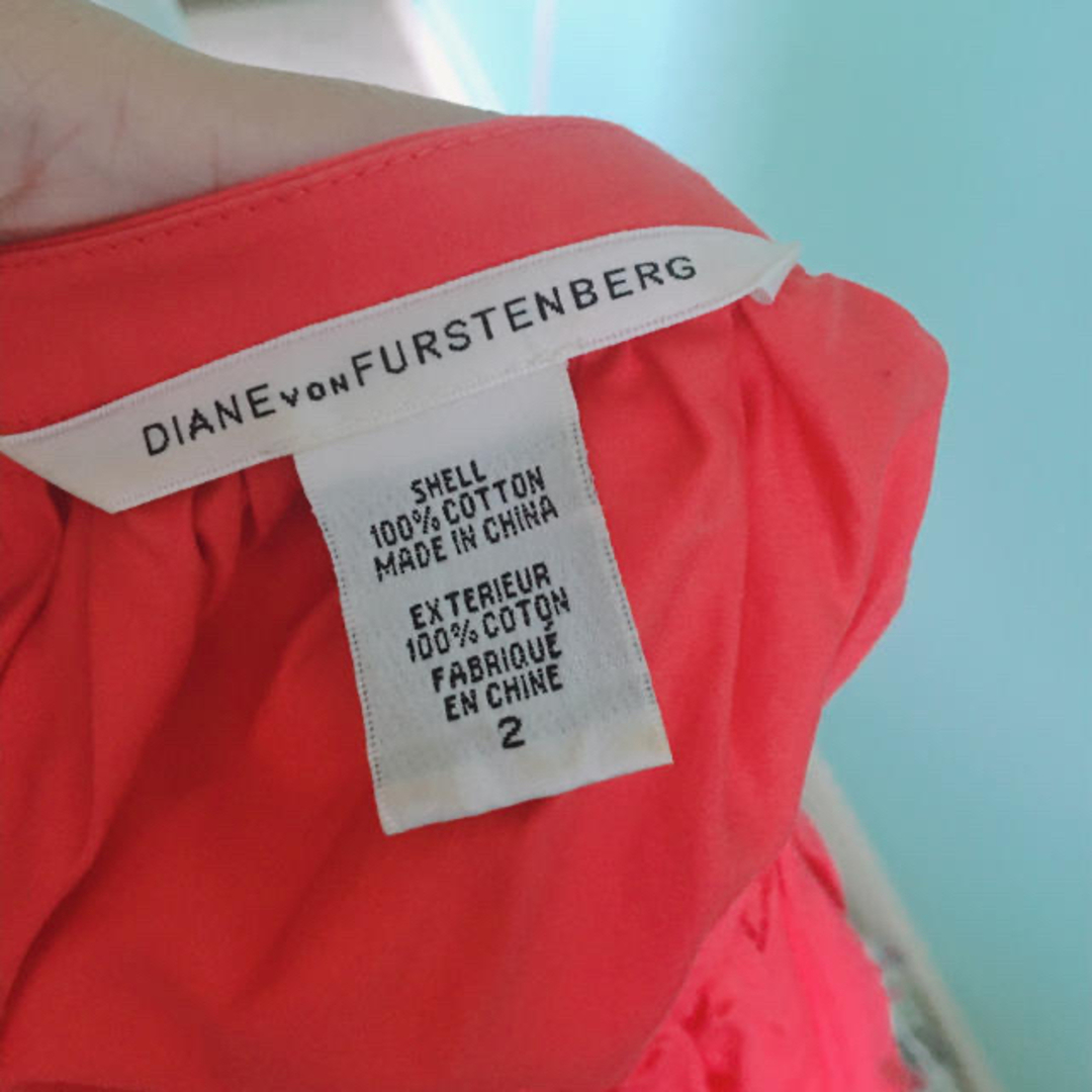 DIANE von FURSTENBERG(ダイアンフォンファステンバーグ)のDVF ピンク　バルーンスリープ レディースのトップス(シャツ/ブラウス(半袖/袖なし))の商品写真
