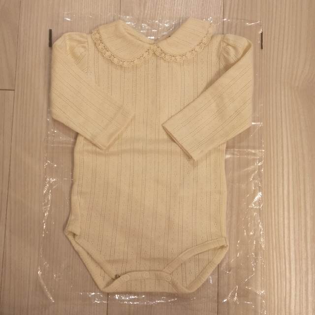 Caramel baby&child (キャラメルベビー&チャイルド)の【再値引き】新品　bebe organic ロンパース キッズ/ベビー/マタニティのベビー服(~85cm)(ロンパース)の商品写真