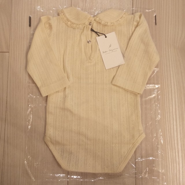 Caramel baby&child (キャラメルベビー&チャイルド)の【再値引き】新品　bebe organic ロンパース キッズ/ベビー/マタニティのベビー服(~85cm)(ロンパース)の商品写真