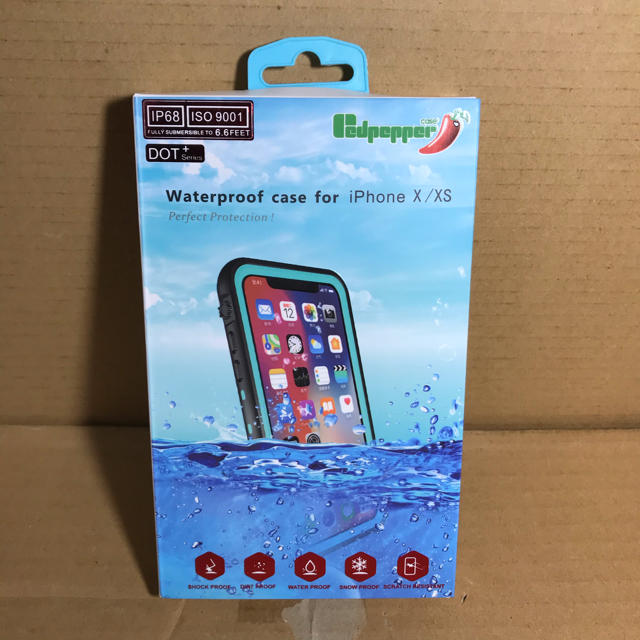 人気カラーの REDPEPPER - 防水　防雪　防塵　耐衝撃　ケース　レッド X/XS レッドペッパー　iPhone iPhoneケース