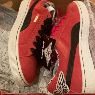 プーマ(PUMA)のPUMA BOURNE SUEDE SKATE RED 29cm スエード(スニーカー)