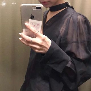 プラージュ(Plage)のTRANSPARENT DETACHABLE TIE BLOUSE(シャツ/ブラウス(長袖/七分))