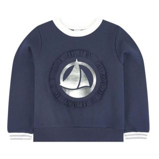 プチバトー(PETIT BATEAU)の新作♡プチバトー　プリントトレーナー　4ans 新品(その他)