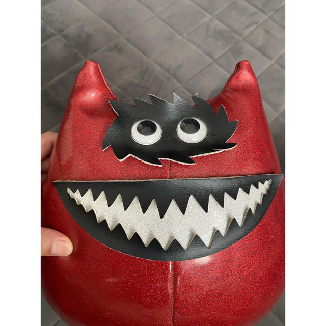 置物 レア ナウガモンスター ナウガ nauga monster 赤 レッド 最新人気