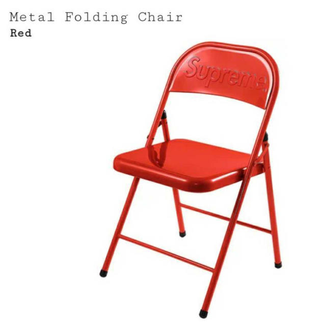 Supreme(シュプリーム)のsupreme  Chair チェアー　椅子　　赤 インテリア/住まい/日用品の椅子/チェア(折り畳みイス)の商品写真