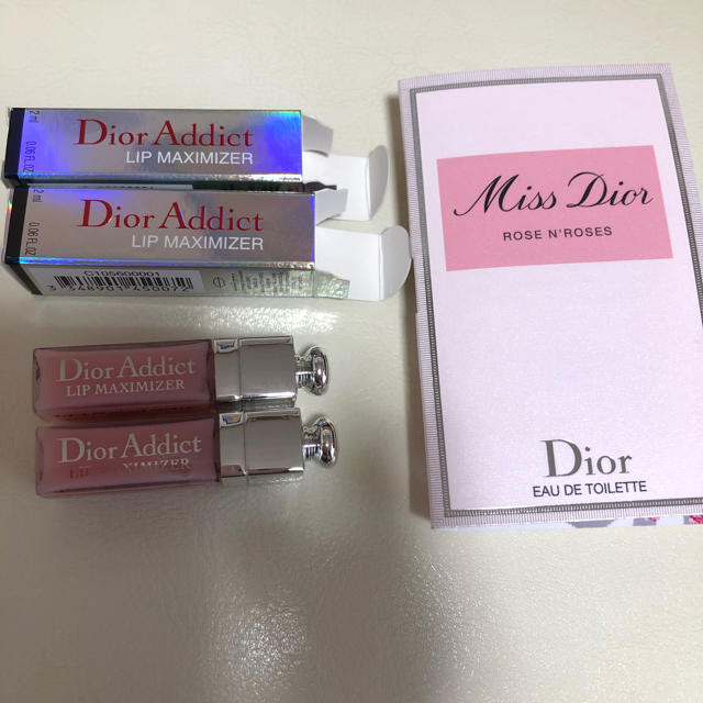 Dior(ディオール)のDiorマキシマイザーミニ2点、香水ミニ1点 コスメ/美容のキット/セット(サンプル/トライアルキット)の商品写真