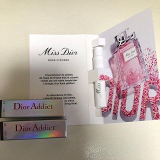 ディオール(Dior)のDiorマキシマイザーミニ2点、香水ミニ1点(サンプル/トライアルキット)