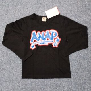 アナップキッズ(ANAP Kids)の★ANAP＊長袖Tシャツ＊ブラック＊120cm(Tシャツ/カットソー)