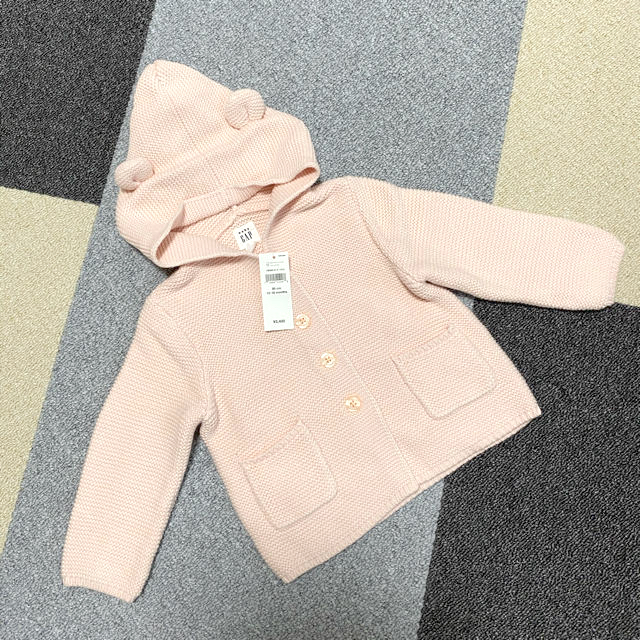 babyGAP(ベビーギャップ)のgap babyGAP ベビー服　女の子　くまパーカー　ブランナンベアセーター キッズ/ベビー/マタニティのベビー服(~85cm)(ニット/セーター)の商品写真