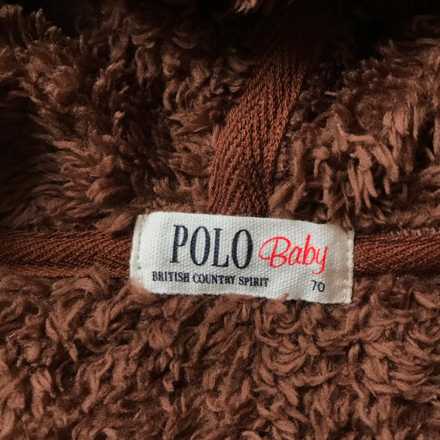 POLO RALPH LAUREN(ポロラルフローレン)のPOLOもこもこクマさんロンパース キッズ/ベビー/マタニティのベビー服(~85cm)(ロンパース)の商品写真