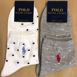 ポロラルフローレン(POLO RALPH LAUREN)の新品　レディース  ポロラルフローレン　超人気アンクル丈ソックス2足組　日本製(ソックス)