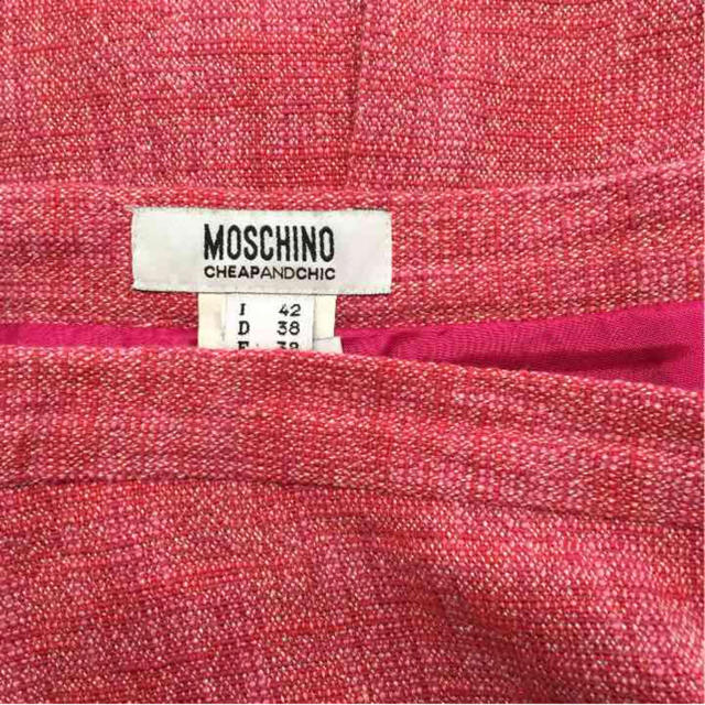 MOSCHINO(モスキーノ)のMOSCHINOリネン入りタイト レディースのスカート(ひざ丈スカート)の商品写真