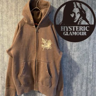 ヒステリックグラマー(HYSTERIC GLAMOUR)のHysteric Glamour ジップパーカー　ワンポイントロゴ　レディース(パーカー)