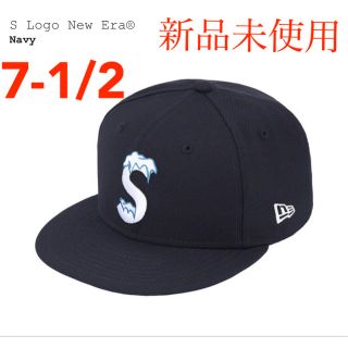 シュプリーム(Supreme)のSupreme S Logo New Era Cap Navy 7-1/2(キャップ)