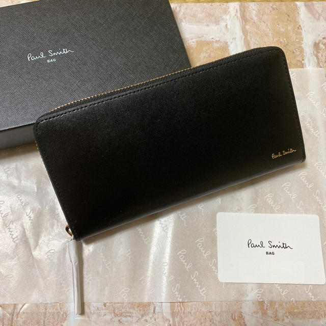 Paul Smith(ポールスミス)の未使用 Paul Smith ポールスミス 財布 長財布 メンズ ブラック メンズのファッション小物(長財布)の商品写真