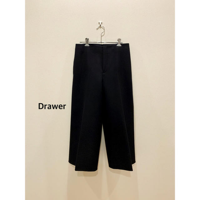 パンツDrawer ウールワイドプレスパンツ