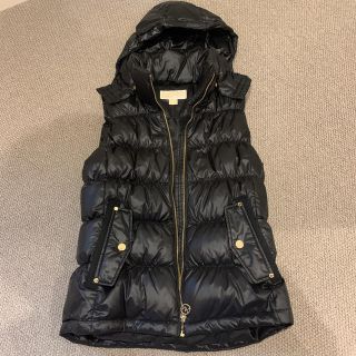 MICHAEL KORS ダウンベスト&ジャケット　ラクーン毛皮　黒　S M