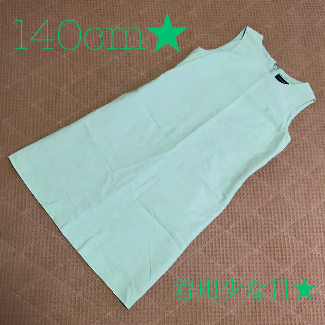 POLO RALPH LAUREN(ポロラルフローレン)の着用数回★ラルフローレン★140cm★ワンピース★綿100%★ペールグリーン キッズ/ベビー/マタニティのキッズ服女の子用(90cm~)(ワンピース)の商品写真