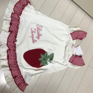 シャーリーテンプル(Shirley Temple)の新品　イチゴ柄チュニック（110 cm) タグ付き(Tシャツ/カットソー)