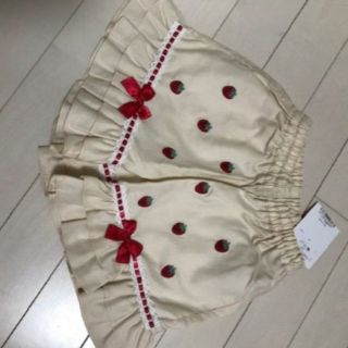 シャーリーテンプル(Shirley Temple)のいちご柄キュロットパンツ（110 cm 新品タグ付き）(パンツ/スパッツ)