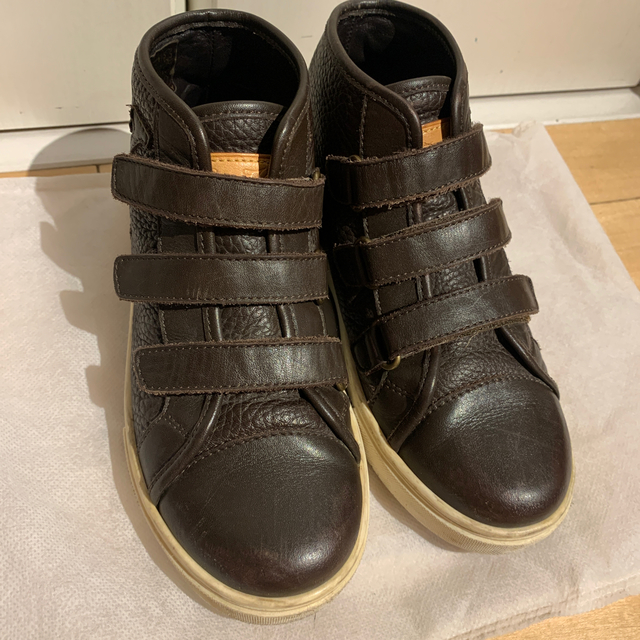 louis vuitton kids レザースニーカー