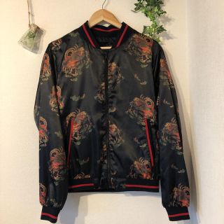 ザラ(ZARA)のZARA MAN 孔雀柄スカジャン(スカジャン)