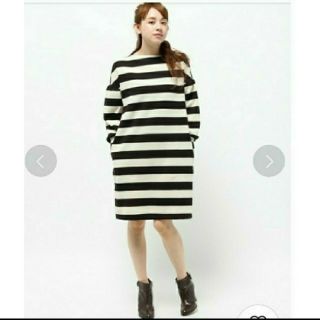 ドットアンドストライプスチャイルドウーマン(Dot&Stripes CHILDWOMAN)の【dot&stripes】ボーダー ワンピース 膝丈(ひざ丈ワンピース)