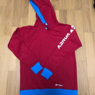 ヨネックス(YONEX)の新品●ヨネックス●フード付きトレーナー●クリスタルレッド(ウェア)