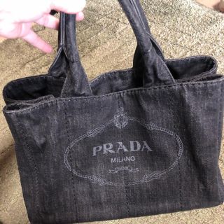 プラダ(PRADA)のプラダ PRADA カナパ ショルダー Mサイズ デニム(ショルダーバッグ)