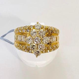 美品　豪華　K18 ダイヤモンド　リング　1.56ct(リング(指輪))