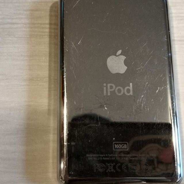 Apple(アップル)のipod classic ジャンク品 スマホ/家電/カメラのオーディオ機器(ポータブルプレーヤー)の商品写真