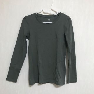 ユニクロ(UNIQLO)のuniqlo コットンフライスクルーネックT(Tシャツ(長袖/七分))