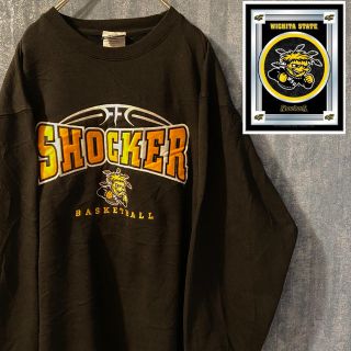 SHOCKER カンザス州立ウィチタ大学　カレッジスタイル　刺繍　トレーナー(スウェット)