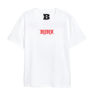 エイチアンドエム(H&M)のジャスティンビーバー　Tシャツ　H&M(Tシャツ(半袖/袖なし))