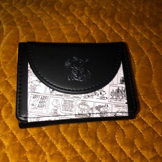 ピーナッツ(PEANUTS)のスヌーピー ミニウォレット BLACK(折り財布)