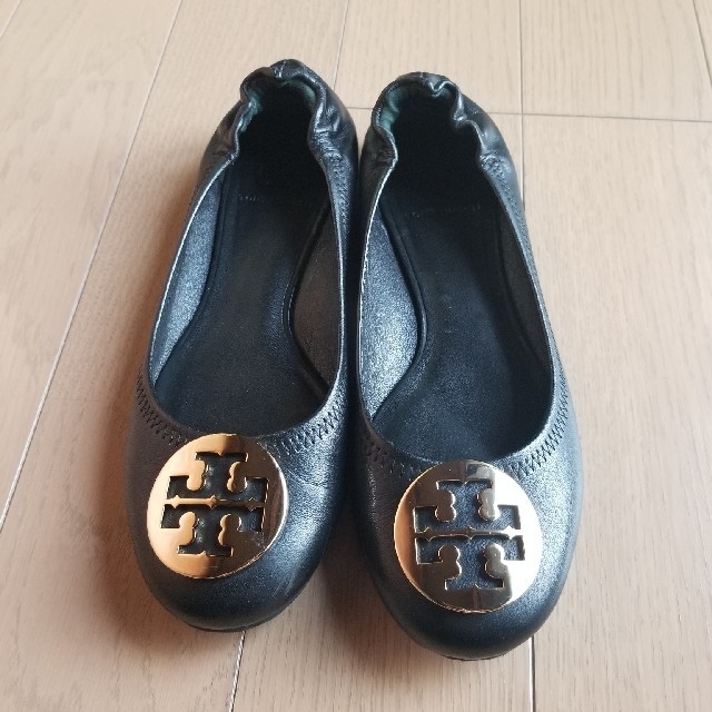 ToryBurchレザーフラットバレーシューズ　サイズ7.5