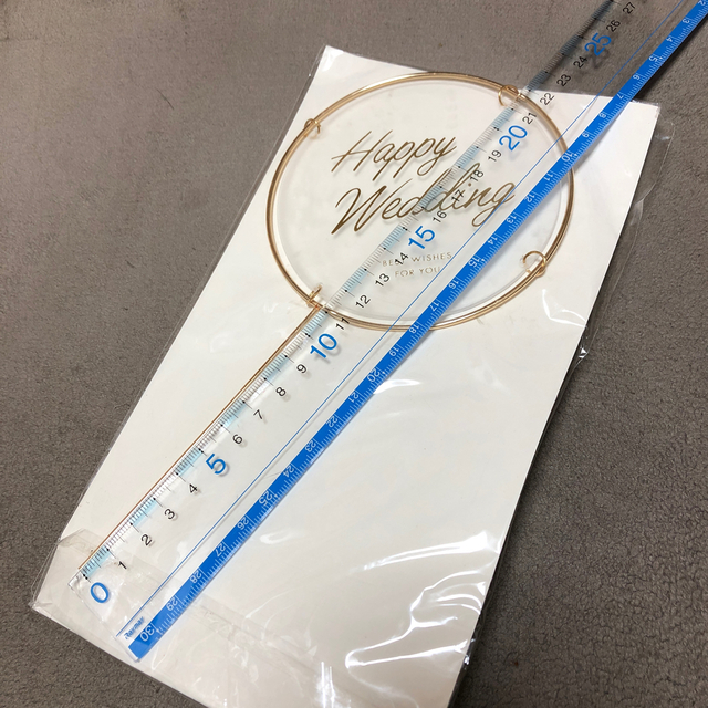 【yukako様】ケーキトッパー  Happy Wedding ウェディング ハンドメイドのウェディング(その他)の商品写真