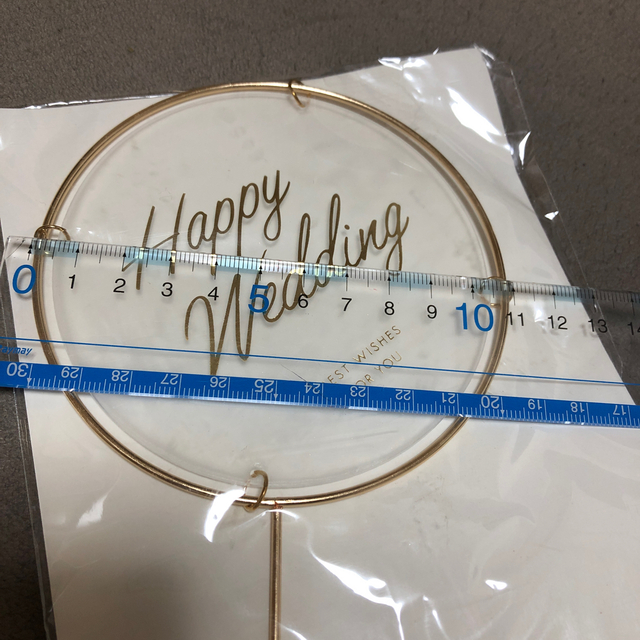 【yukako様】ケーキトッパー  Happy Wedding ウェディング ハンドメイドのウェディング(その他)の商品写真